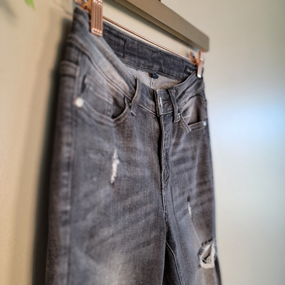 Judy Blue Skinny Fit High RiseDistressed Jegging Frayed Jeans 1 - Picture 4 of 12